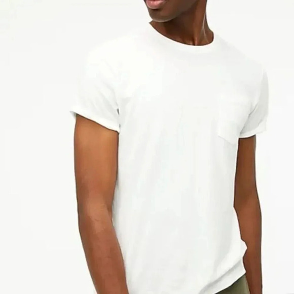 NWT MENS JCREW WHITE LONG TEE MULTIPLE SIZES AND ONE NON TALL XL - Picture 2 of 6